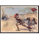 Cartolina d'epoca XII Battaglione arabo somalo